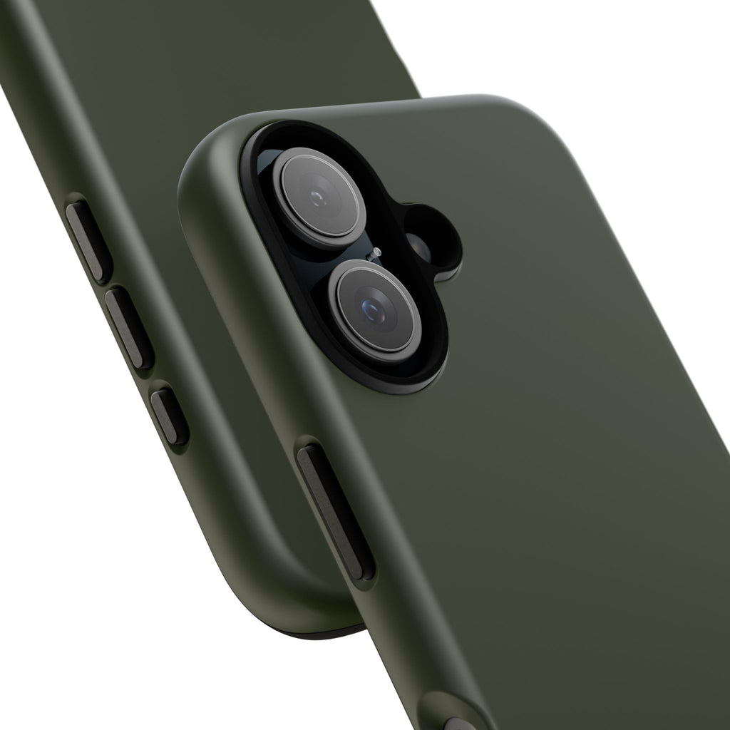 Olive Green Tough Phone Case for iPhone, Galaxy and Google Pixel