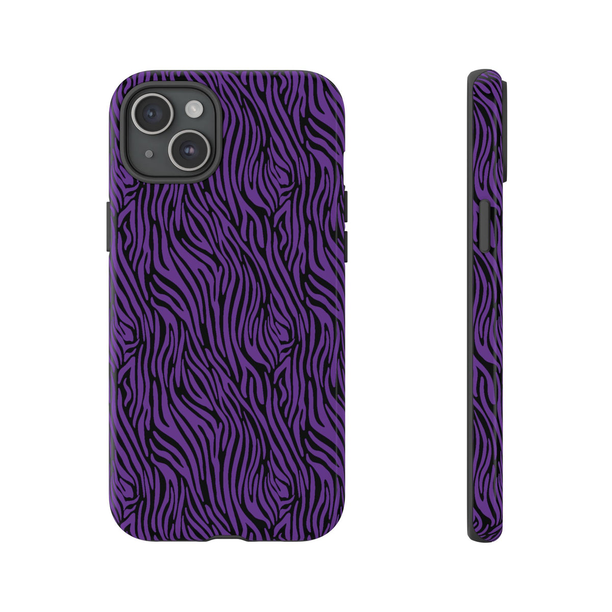 Purple Zebra Tough Phone Case for iPhone, Galaxy, or Google Pixel