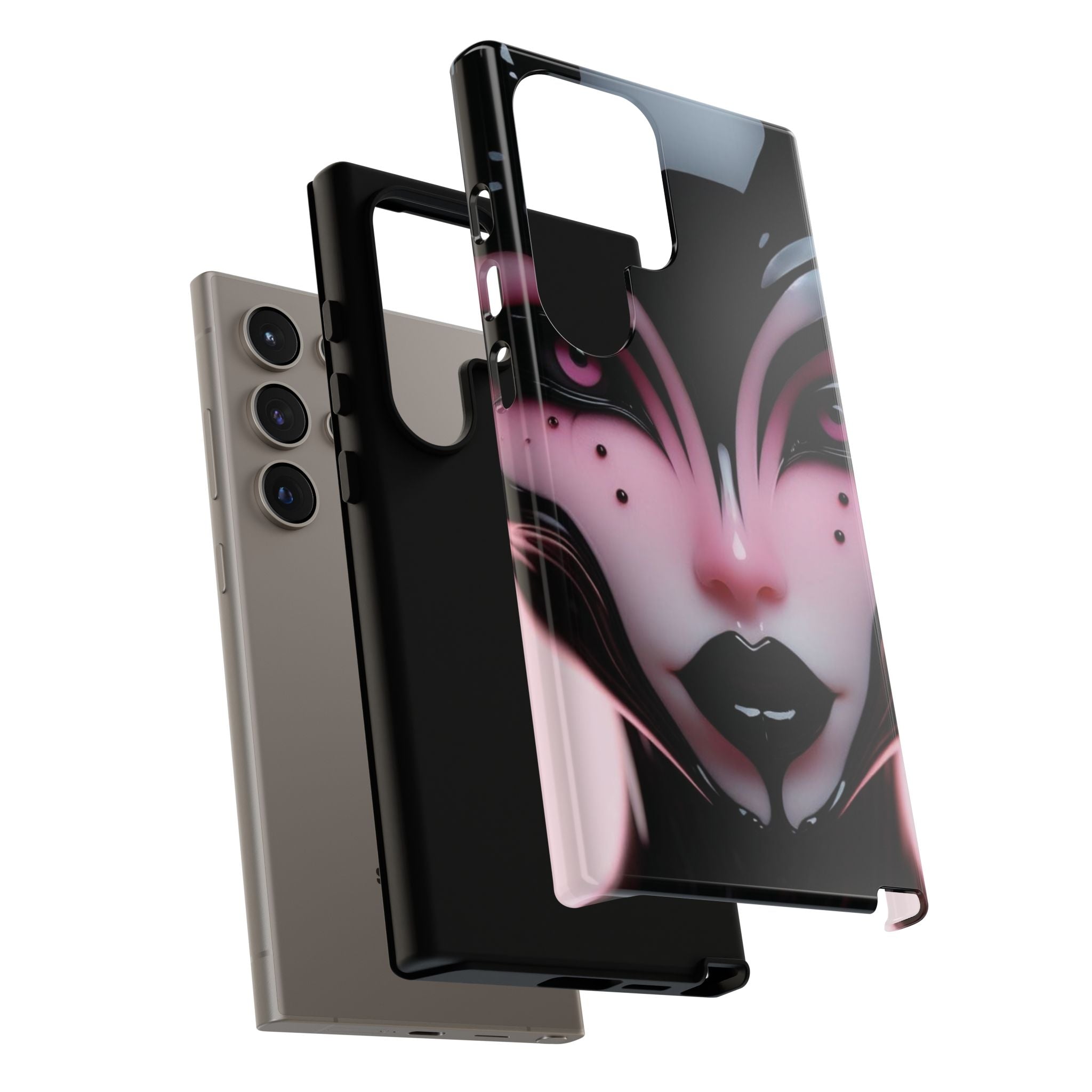Pink Alien Tough Phone Case for iPhone, Galaxy, or Google Pixel