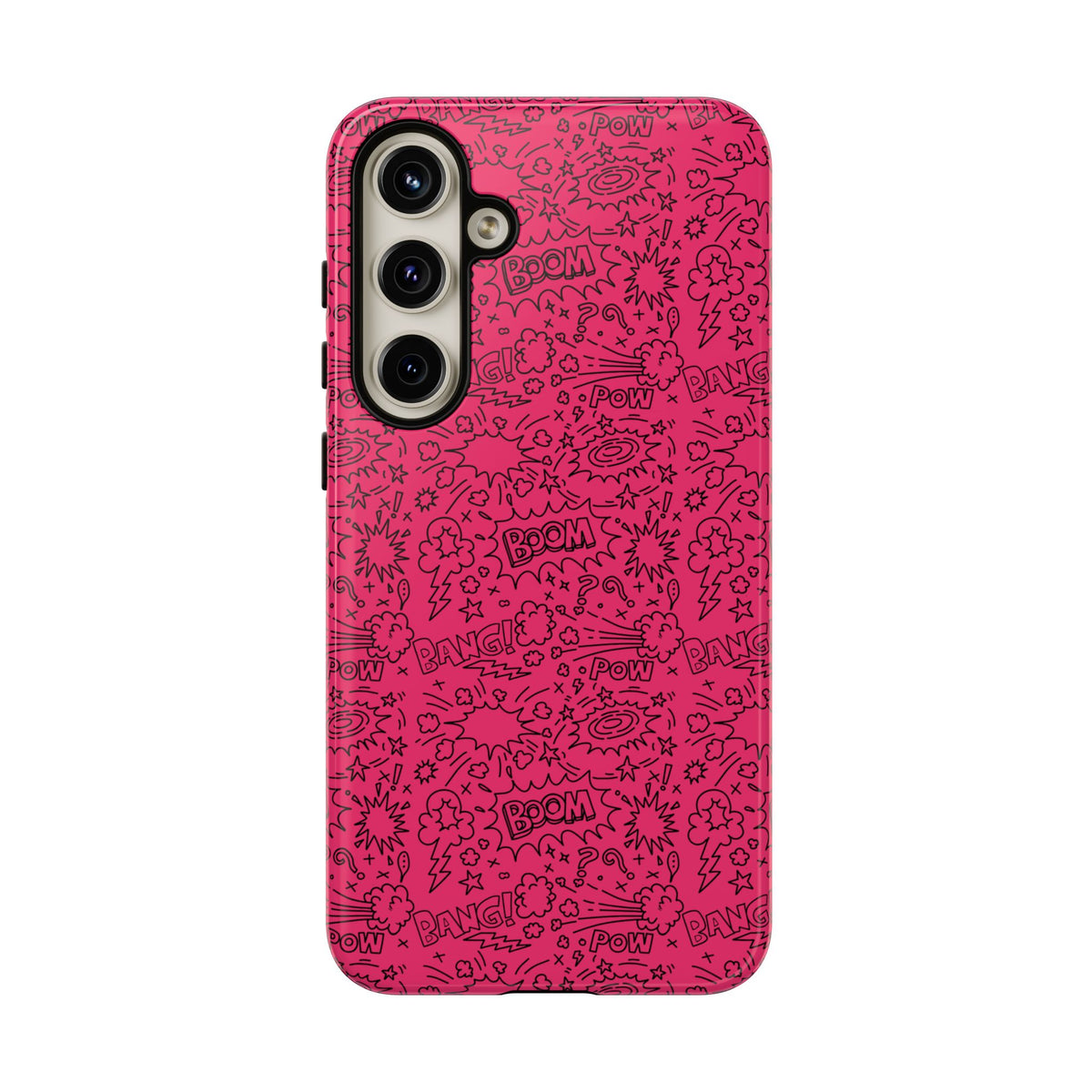 Pink Wow Tough Case for iPhone, Galaxy, or Google Pixel