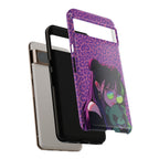 Purple Pink Leopard Kz iPhone, Galaxy and Google Tough Cases