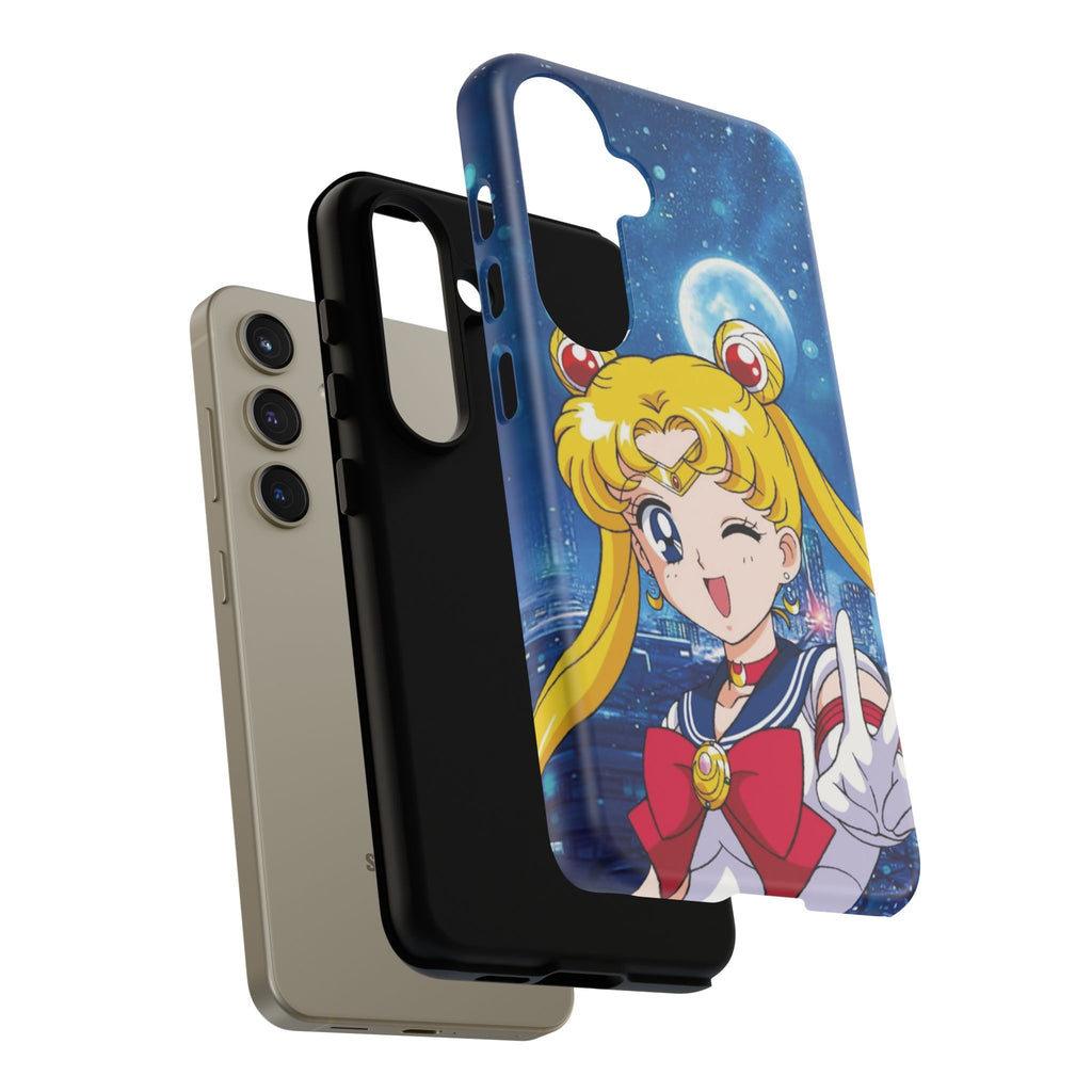 Blue S Moon Tough Case for iPhone, Galaxy, or Google Pixel