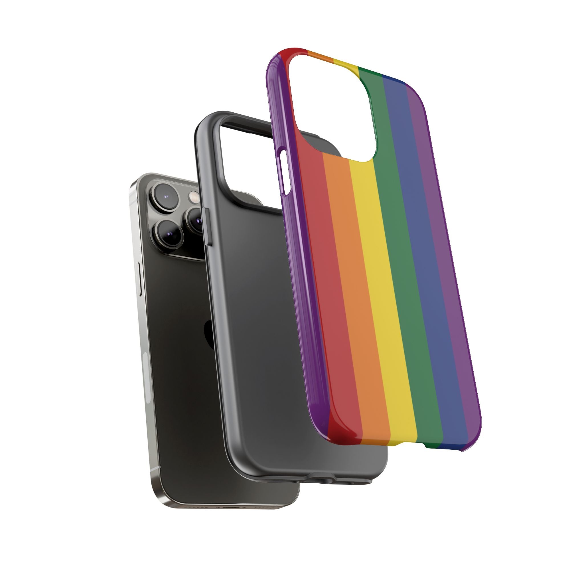 LGBTQ Rainbow Flag Tough Phone Case for iPhone, Galaxy, or Google Pixel