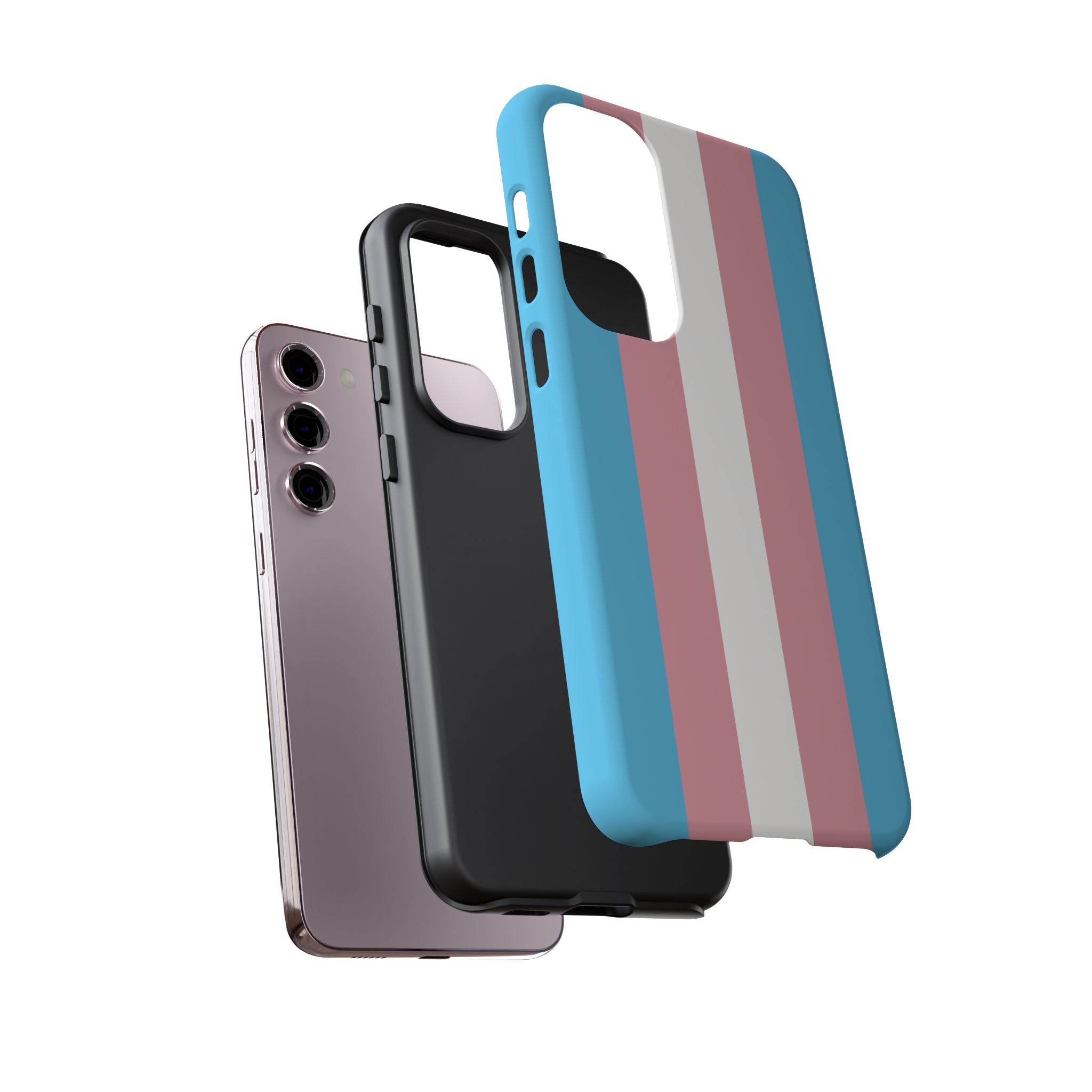 Trans Colors Tough Phone Case for iPhone, Galaxy, or Google Pixel