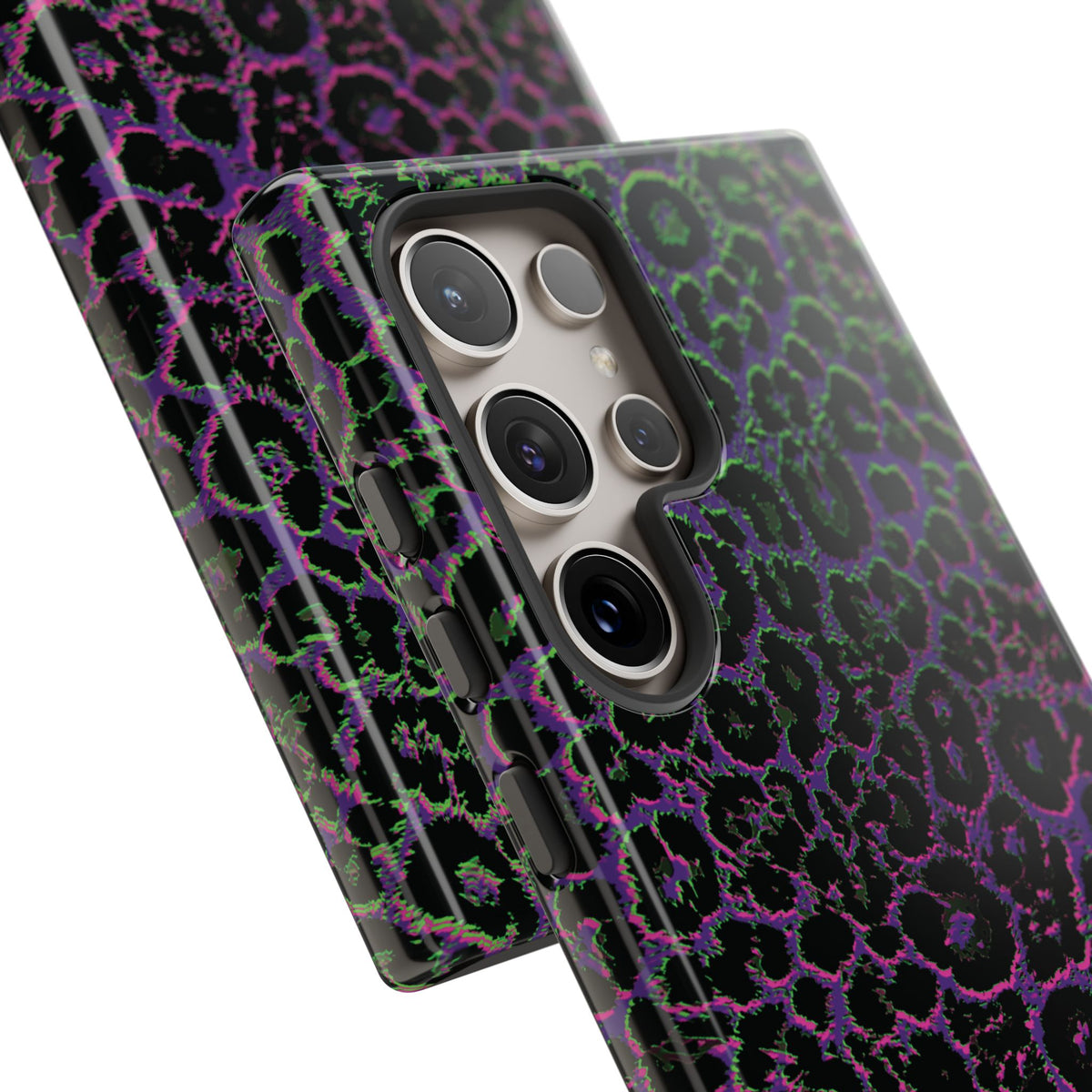 Colorful Leopard Tough Phone Case for iPhone, Galaxy, or Google Pixel