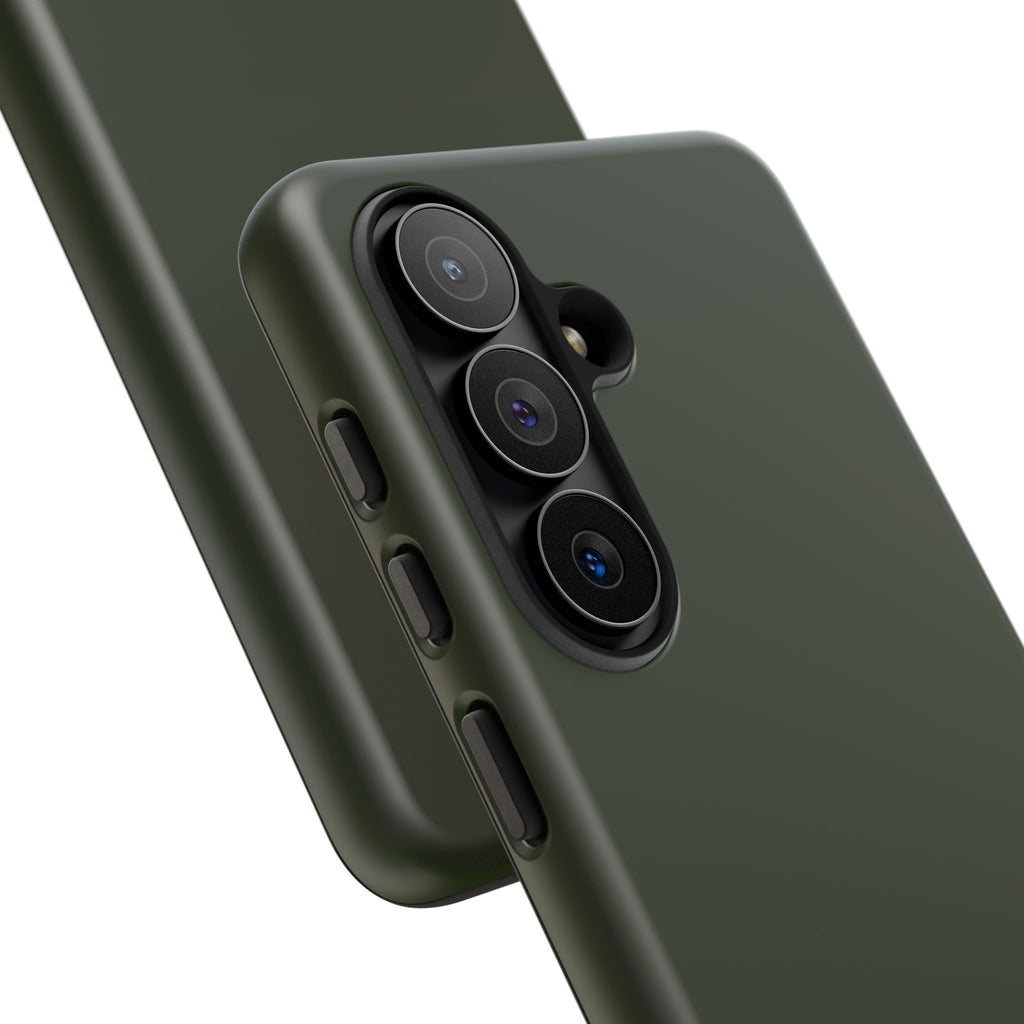 Olive Green Tough Phone Case for iPhone, Galaxy and Google Pixel