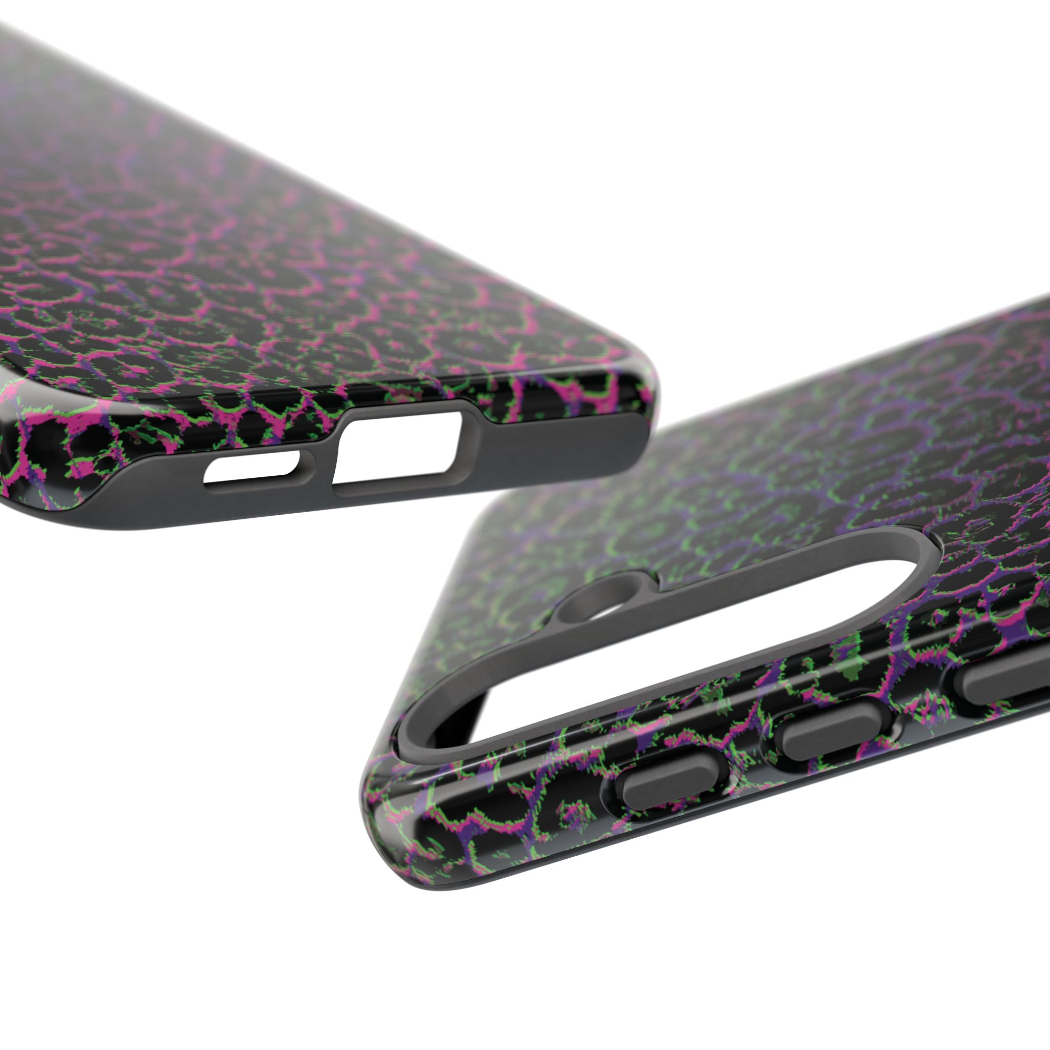 Colorful Leopard Tough Phone Case for iPhone, Galaxy, or Google Pixel