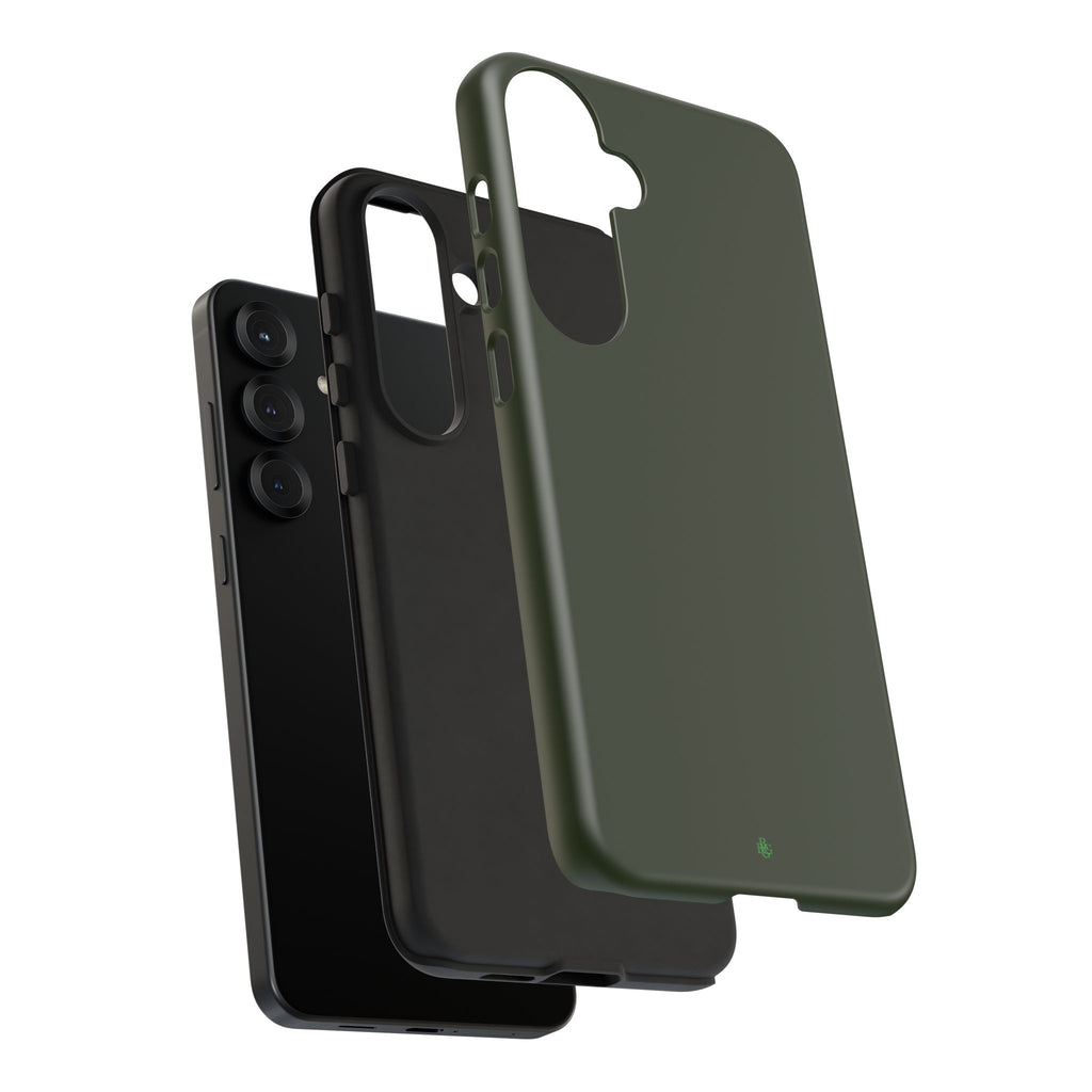 Olive Green Tough Phone Case for iPhone, Galaxy and Google Pixel
