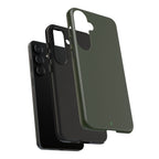 Olive Green Tough Phone Case for iPhone, Galaxy and Google Pixel