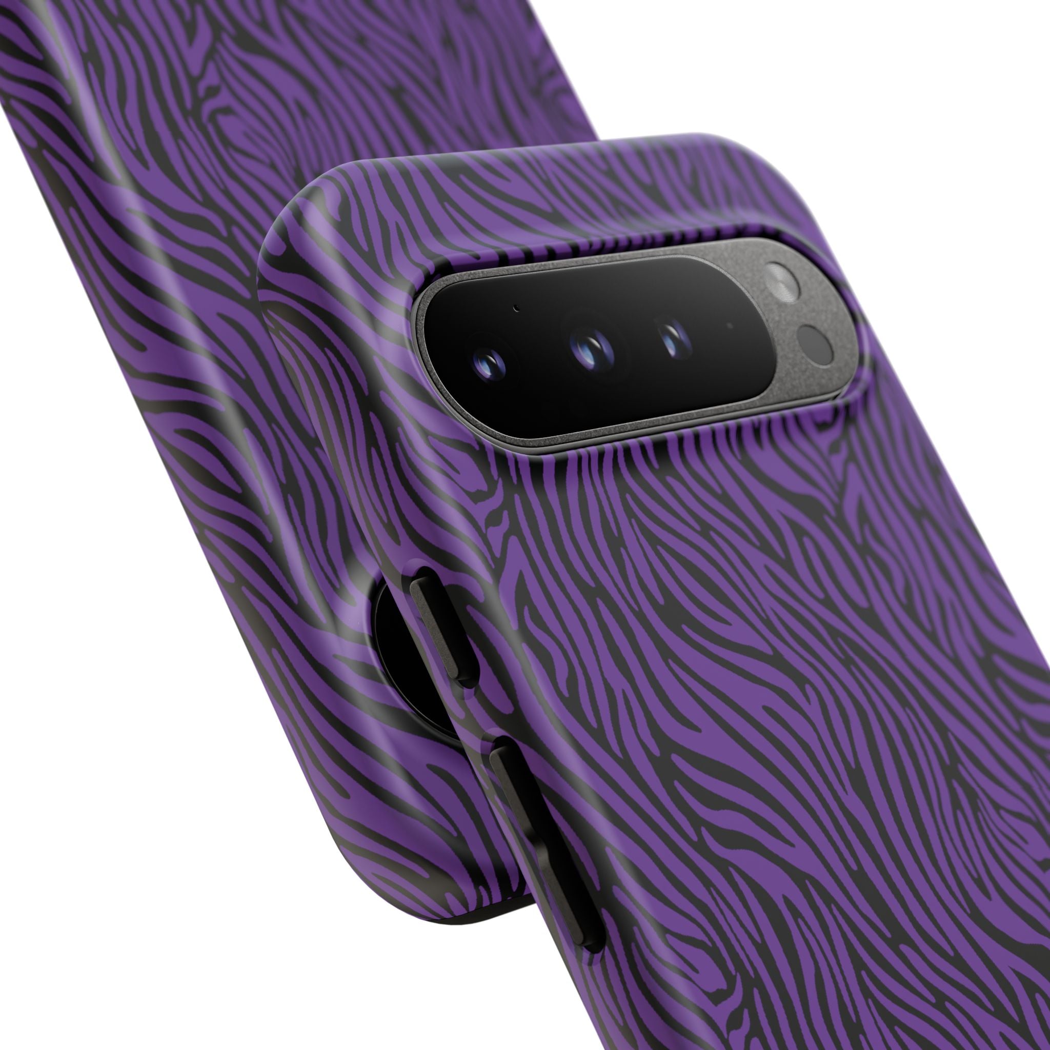 Purple Zebra Tough Phone Case for iPhone, Galaxy, or Google Pixel