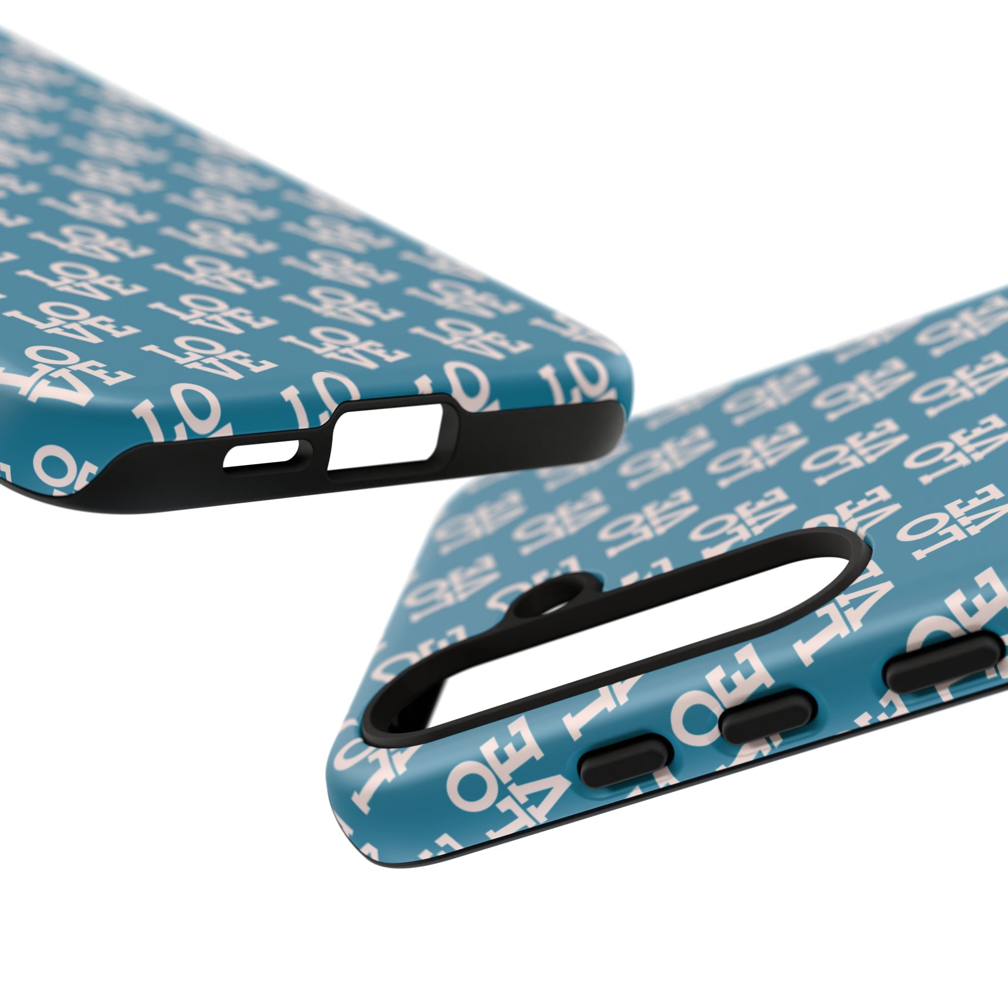 LOVE Teal Green Tough Phone Case iPhone, Galaxy, or Google Pixel