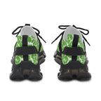 Neon Green Leopard Women's Mesh Sneakers