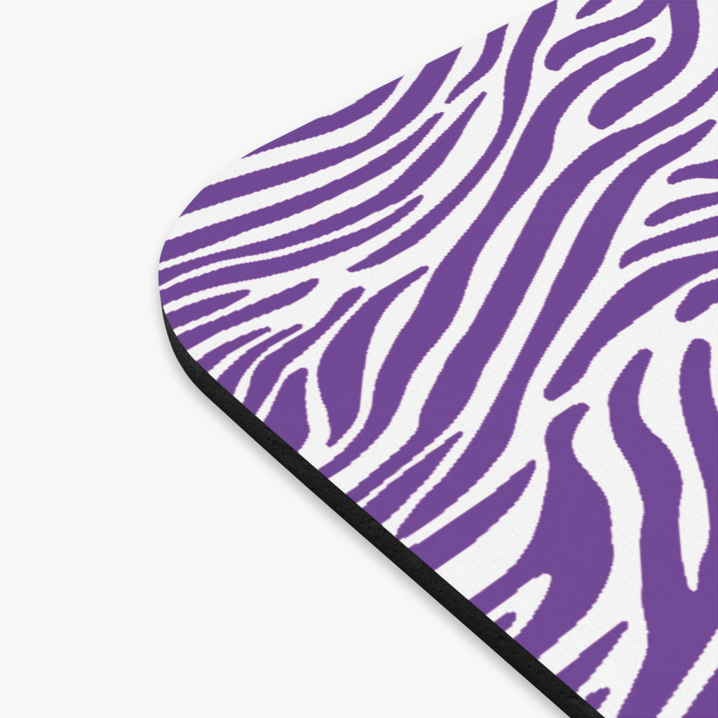 Purple Zebra Print Mouse Pad
