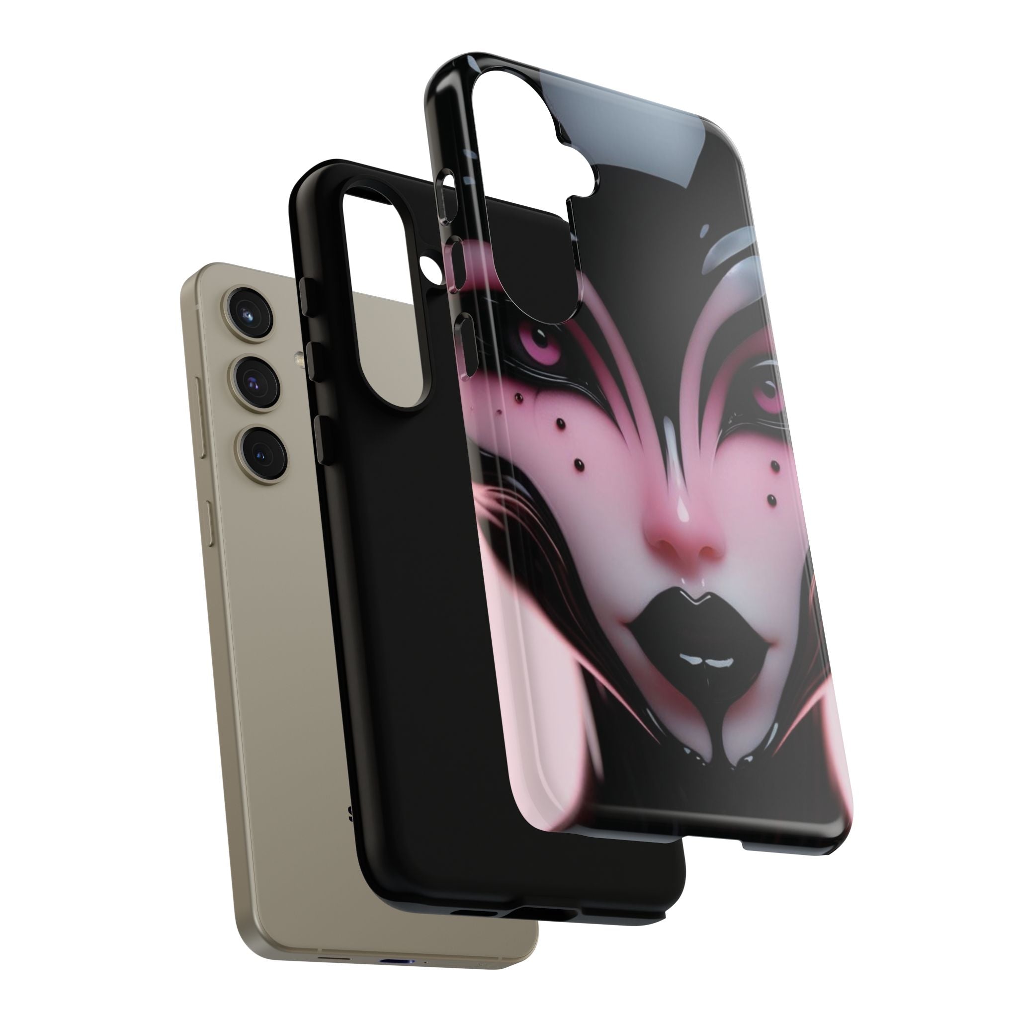 Pink Alien Tough Phone Case for iPhone, Galaxy, or Google Pixel