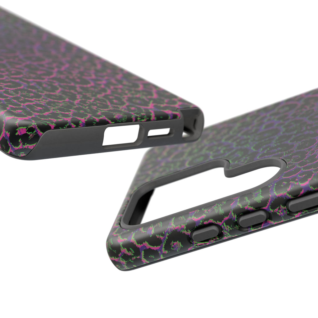 Colorful Leopard Tough Phone Case for iPhone, Galaxy, or Google Pixel