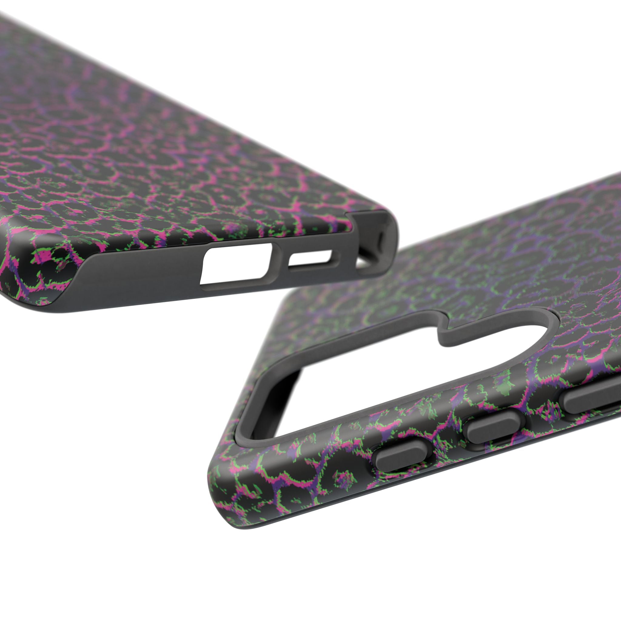 Colorful Leopard Tough Phone Case for iPhone, Galaxy, or Google Pixel