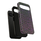 Colorful Leopard Tough Phone Case for iPhone, Galaxy, or Google Pixel