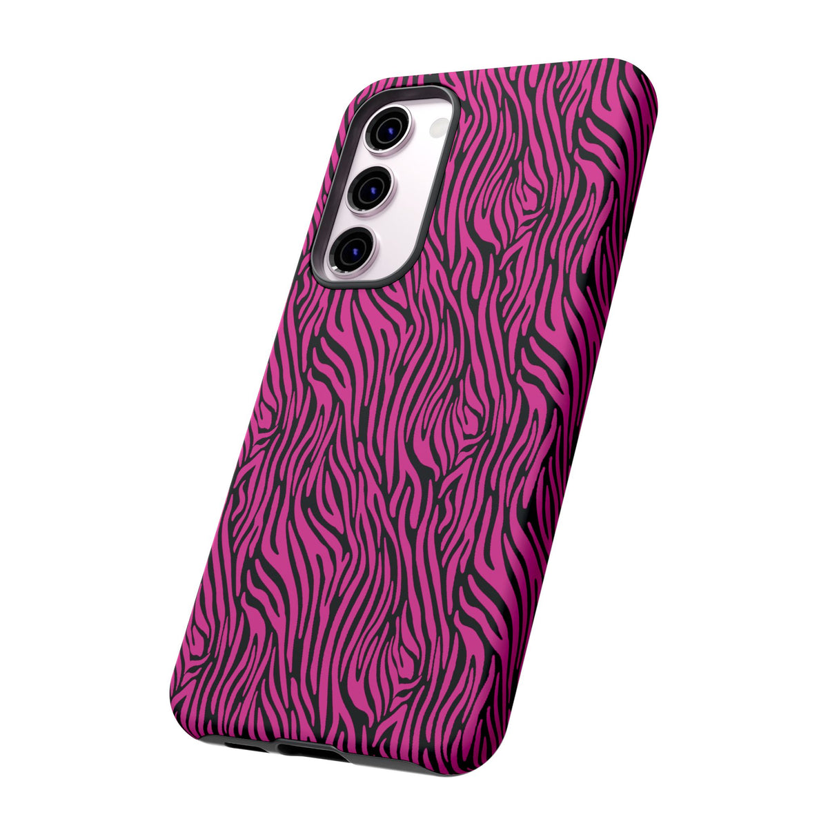 Pink Zebra Tough Phone Case for iPhone, Galaxy, or Google Pixel