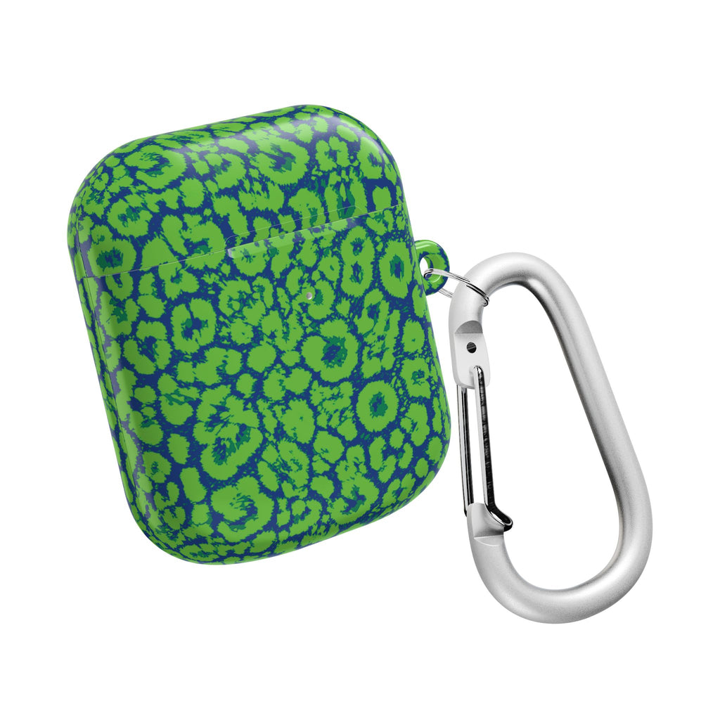 Blue and Green Leopard AirPod Cases
