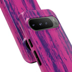 Pink Purple Wood Print Tough Phone Case iPhone, Galaxy, or Google Pixel