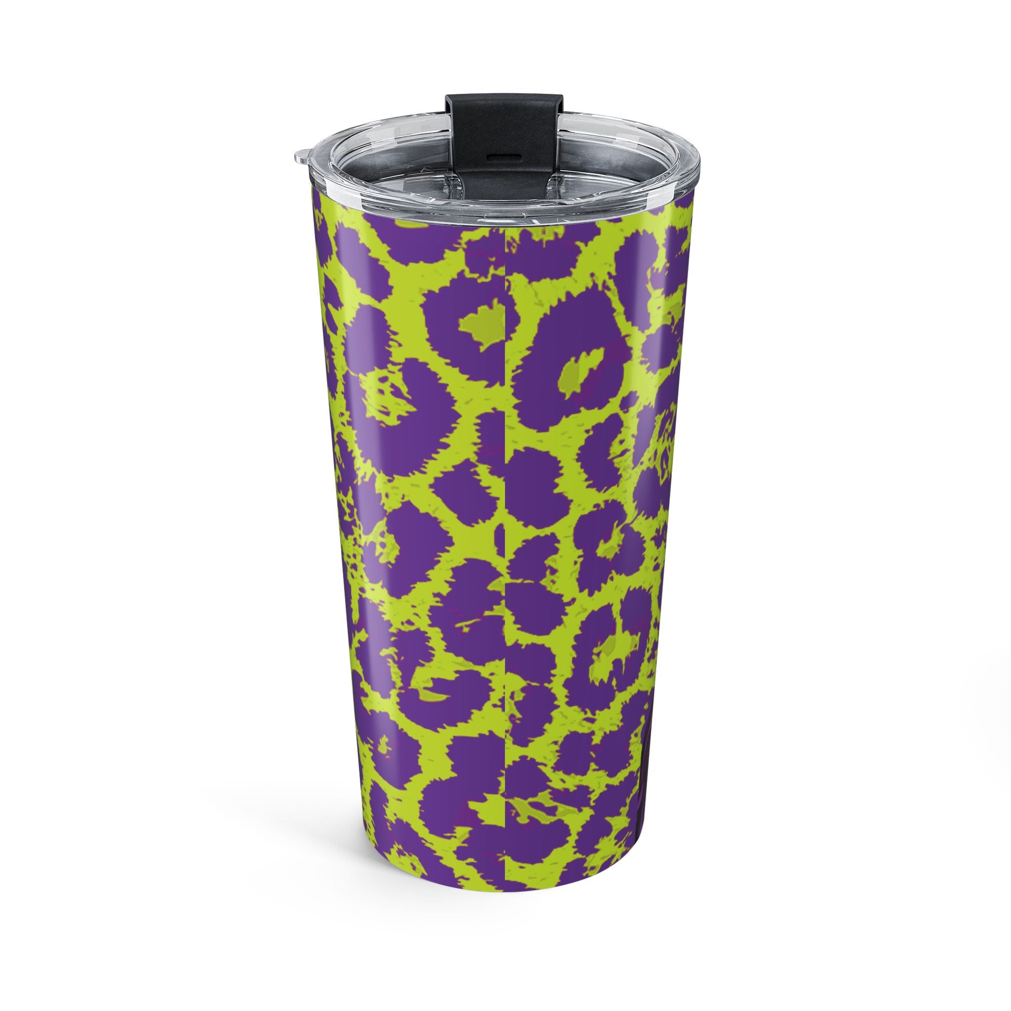 Purple Neon Lime Leopard Kz Tumbler 20oz