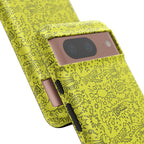 Neon Yellow Wow RG Tough Phone Case for iPhone, Galaxy, or Google Pixel