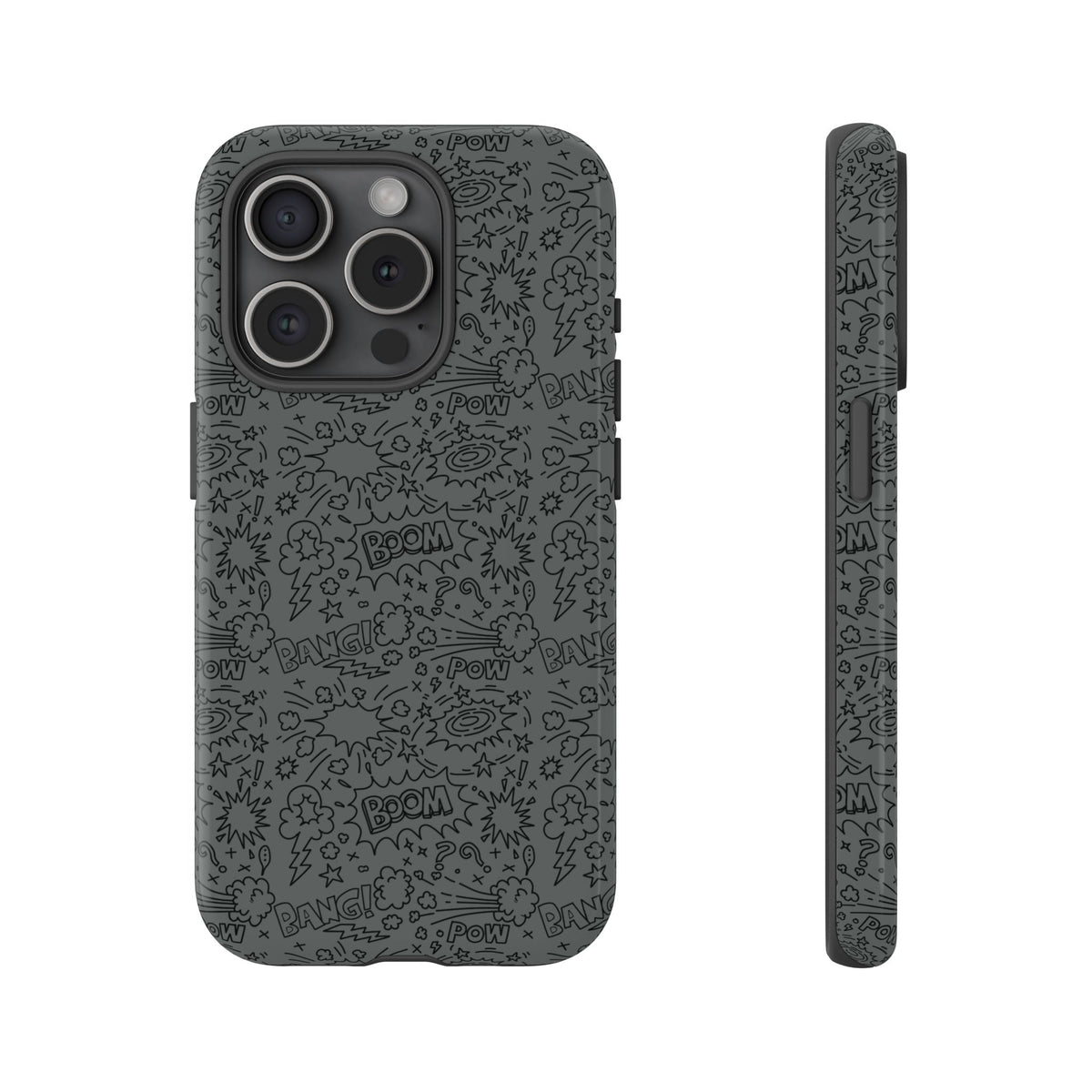 POW BOOM Comics style Tough Phone Case for iPhone, Galaxy, or Google Pixel