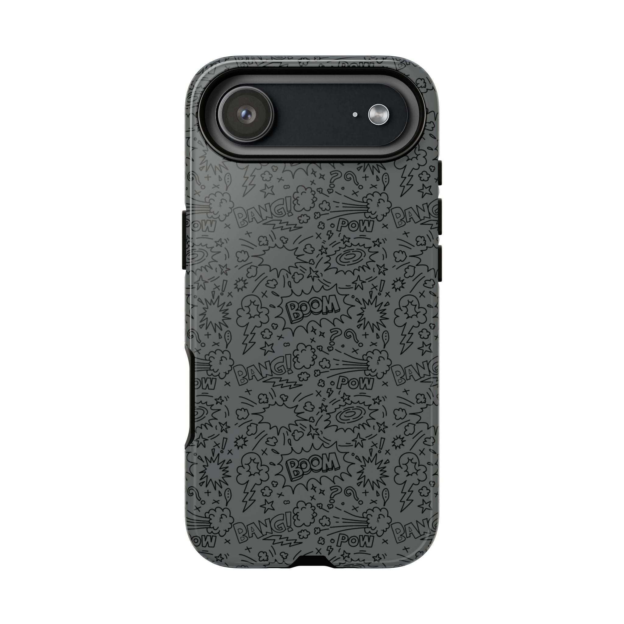 POW BOOM Comics style Tough Phone Case for iPhone, Galaxy, or Google Pixel