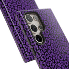 Purple Leopard Tough Case for iPhone, Galaxy or Google Pixel