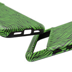 Neon Green Zebra Tough Phone Case iPhone, Galaxy, or Google Pixel