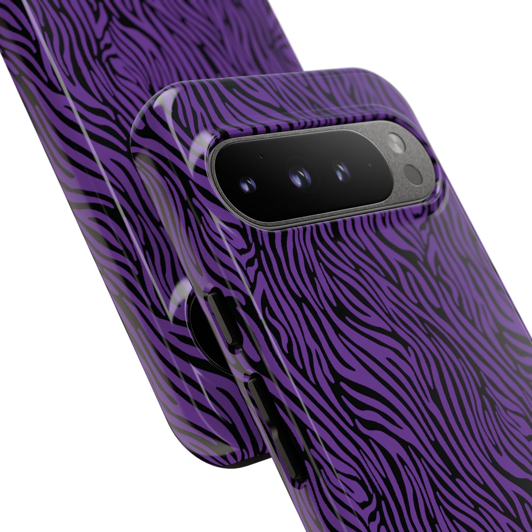 Purple Zebra Tough Phone Case for iPhone, Galaxy, or Google Pixel