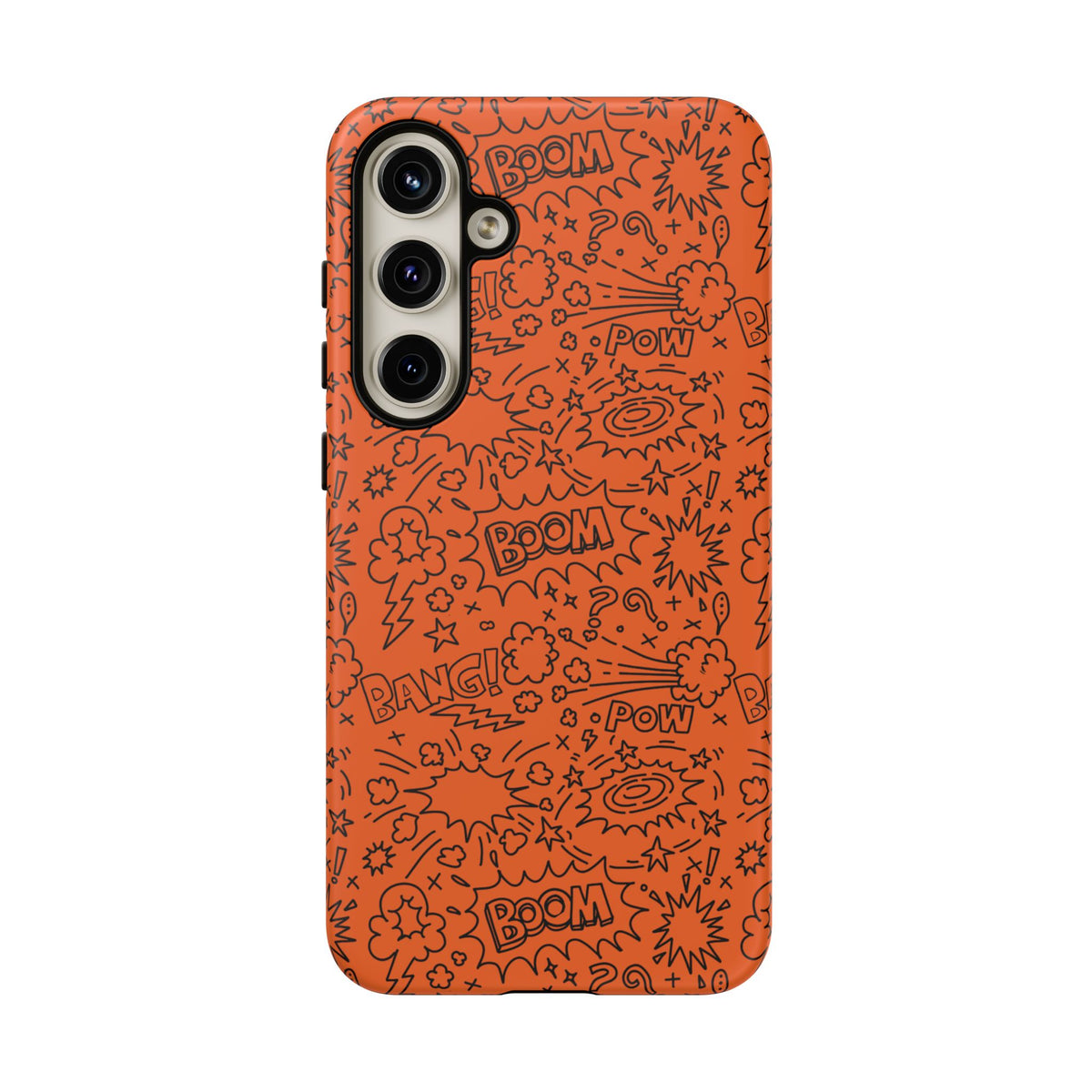 Wow Orange Tough Case for iPhone, Galaxy, or Google Pixel