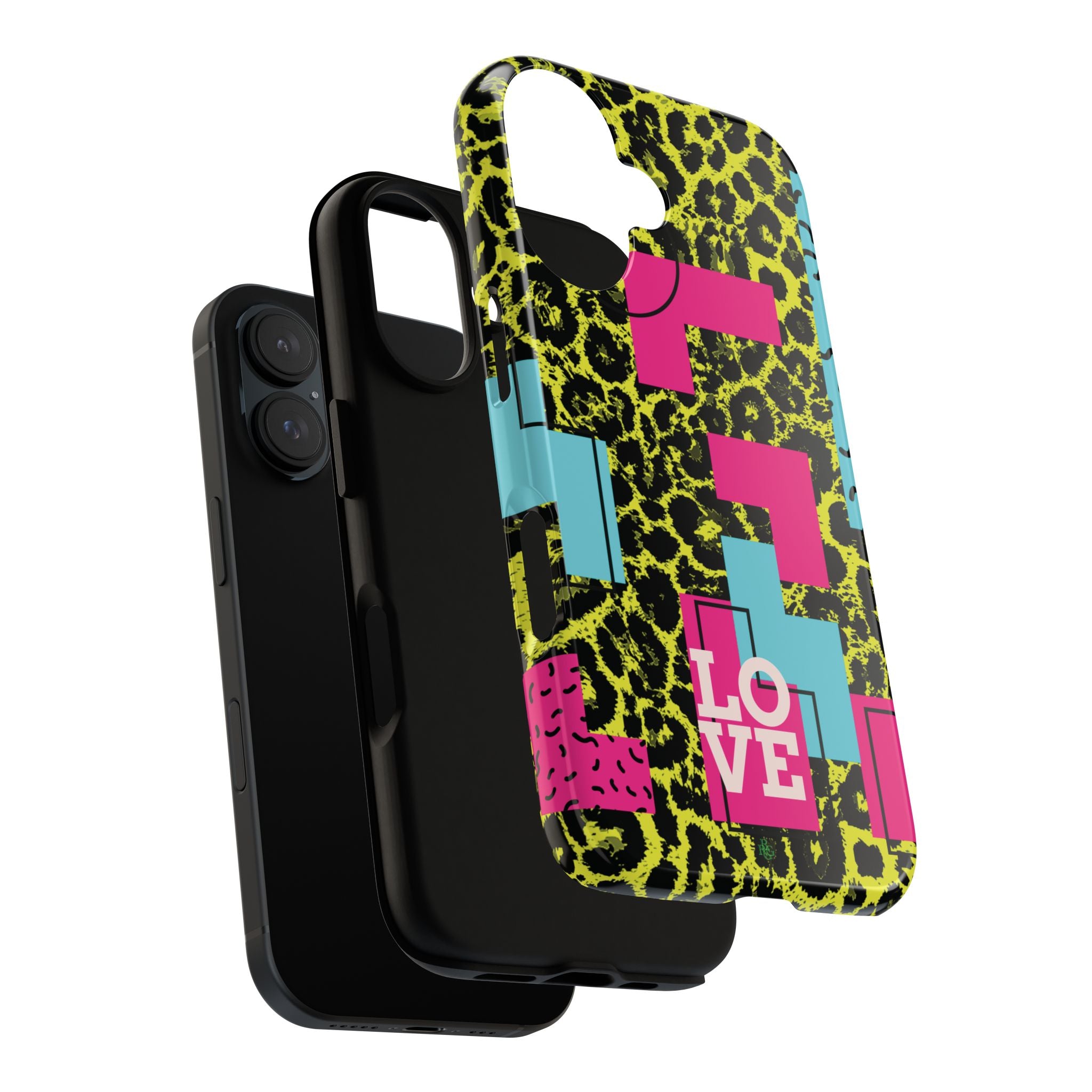 LOVE Neon Yellow RG Phone Case iPhone, Galaxy and Google Tough Cases