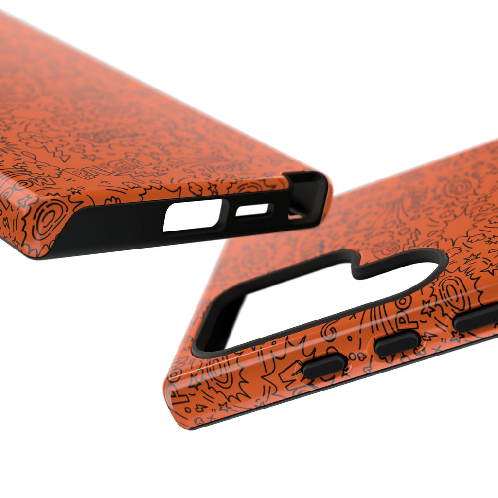 Wow Orange Tough Case for iPhone, Galaxy, or Google Pixel