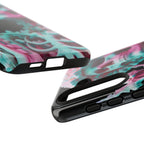 Neon Pink Skeleton (Black) Tough Phone Case for iPhone, Galaxy, or Google Pixel