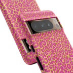 Pink Gold Leopard Tough Case for iPhone, Galaxy, or Google Pixel