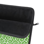 Neon Green Leopard Print 13" Laptop Sleeve