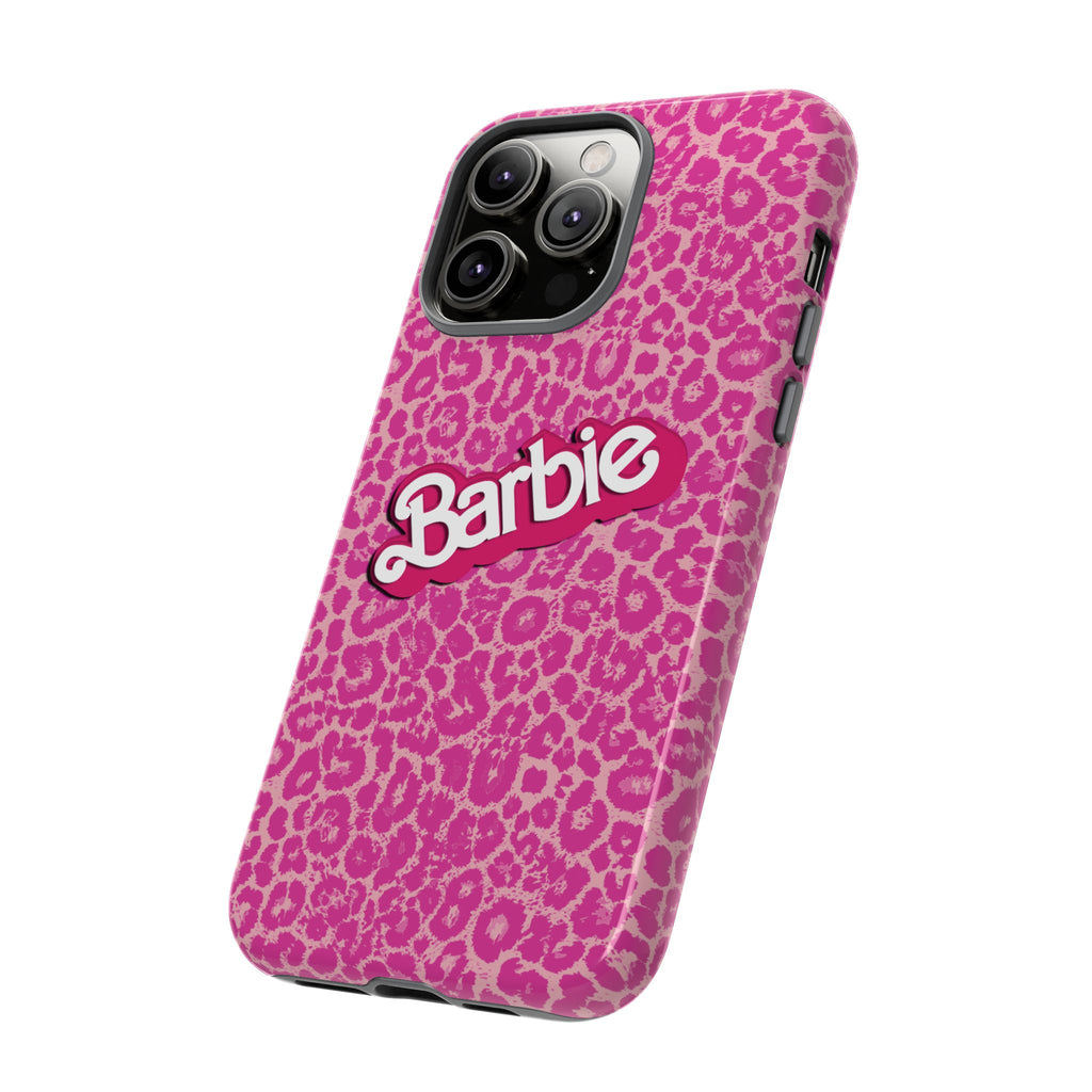 Hot Neon Pink Leopard Barb Tough Phone Case iPhone, Galaxy, or Google Pixel