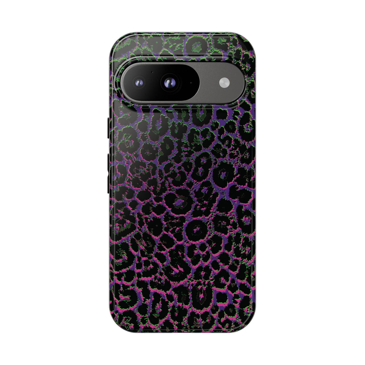Colorful Leopard Tough Phone Case for iPhone, Galaxy, or Google Pixel