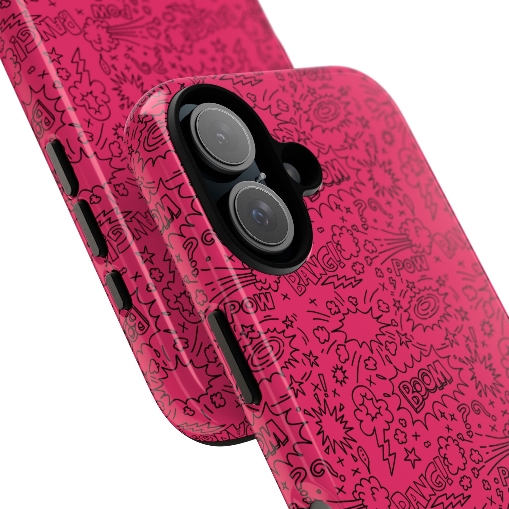 Pink Wow Tough Case for iPhone, Galaxy, or Google Pixel