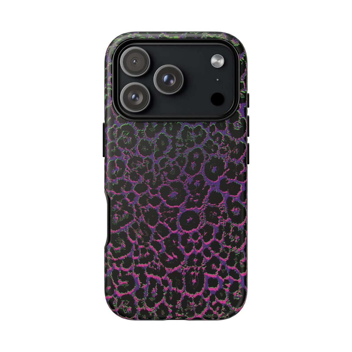 Colorful Leopard Tough Phone Case for iPhone, Galaxy, or Google Pixel
