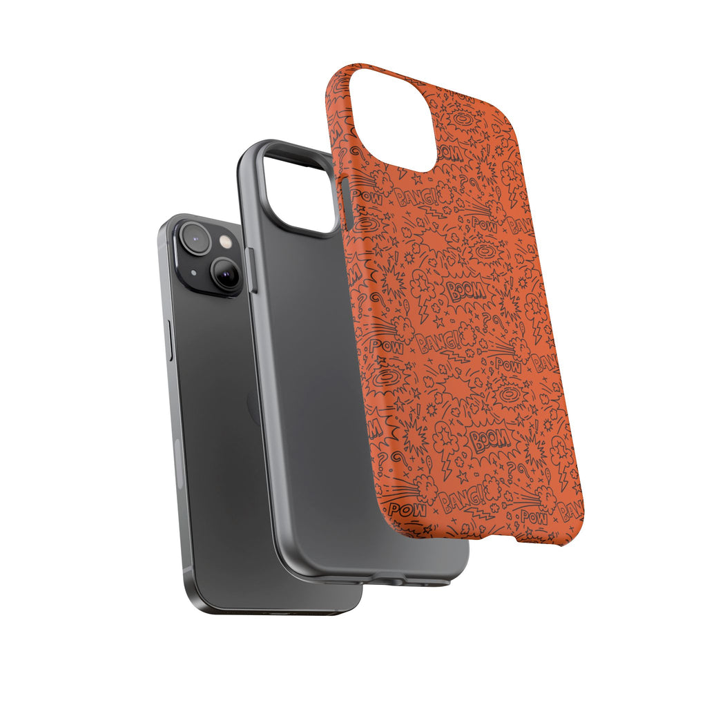 Wow Orange Tough Case for iPhone, Galaxy, or Google Pixel
