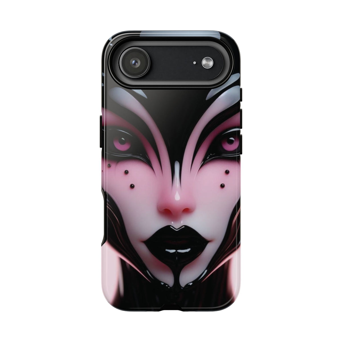 Pink Alien Tough Phone Case for iPhone, Galaxy, or Google Pixel