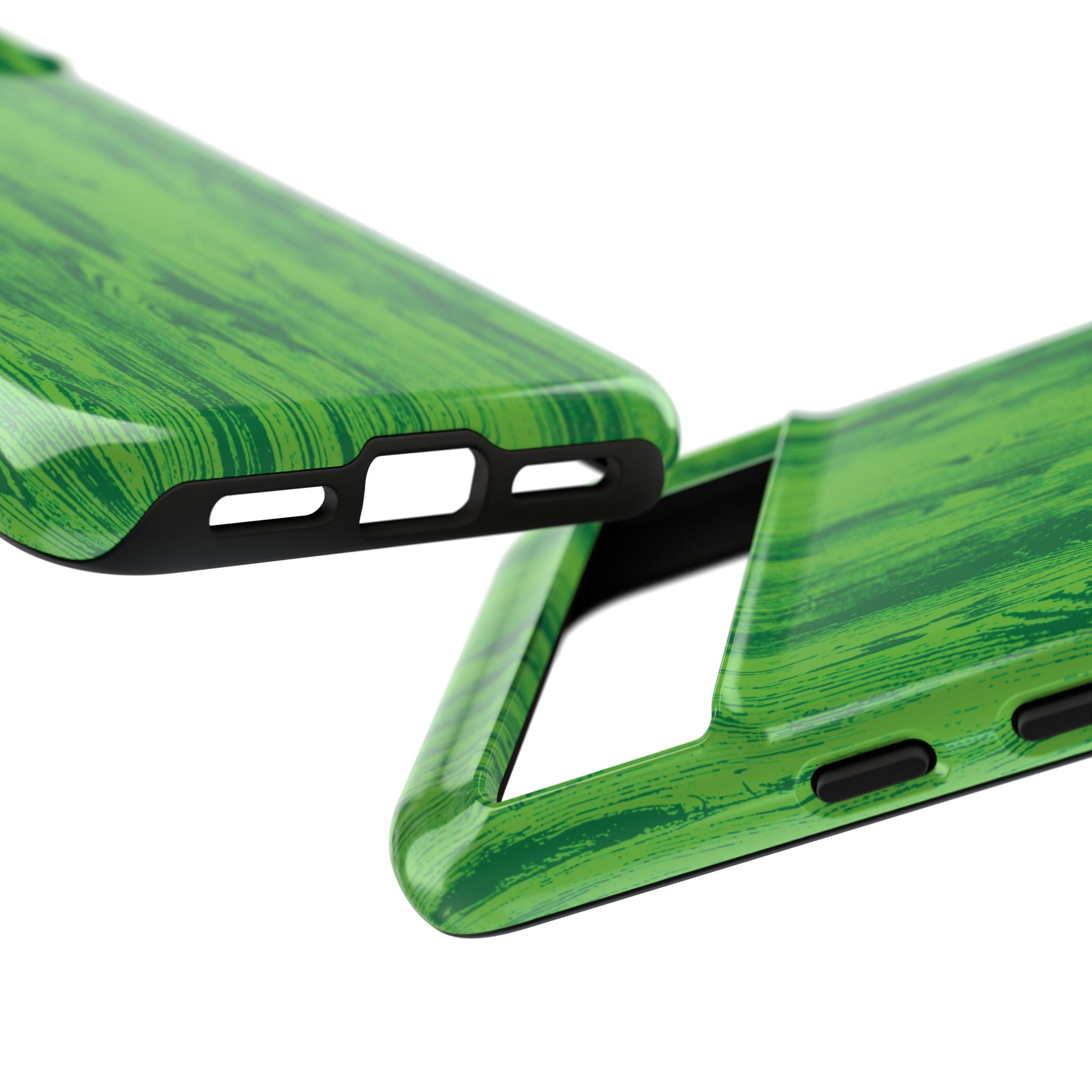 Neon Green Wood Tough Phone Case iPhone, Galaxy, or Google Pixel
