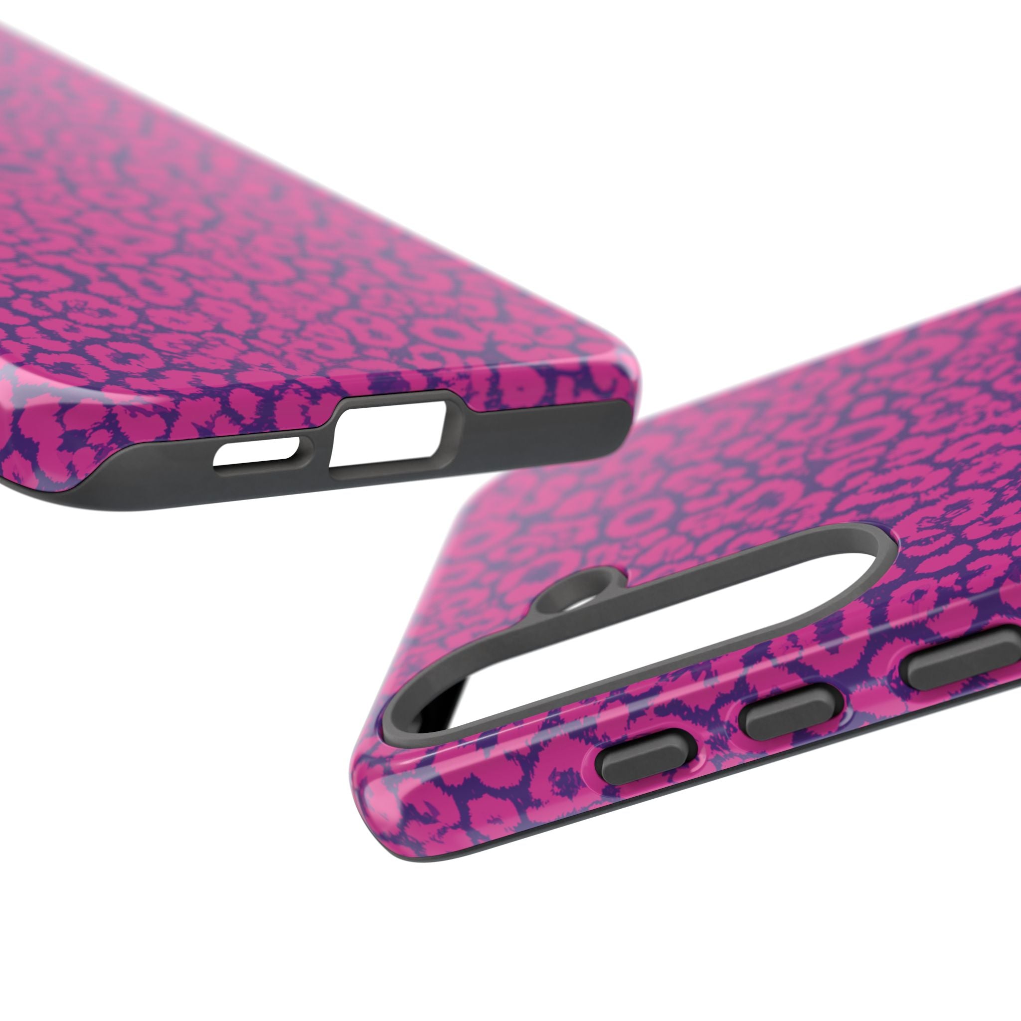 Pink Purple Leopard Tough Phone Case iPhone, Galaxy and Google Pixel