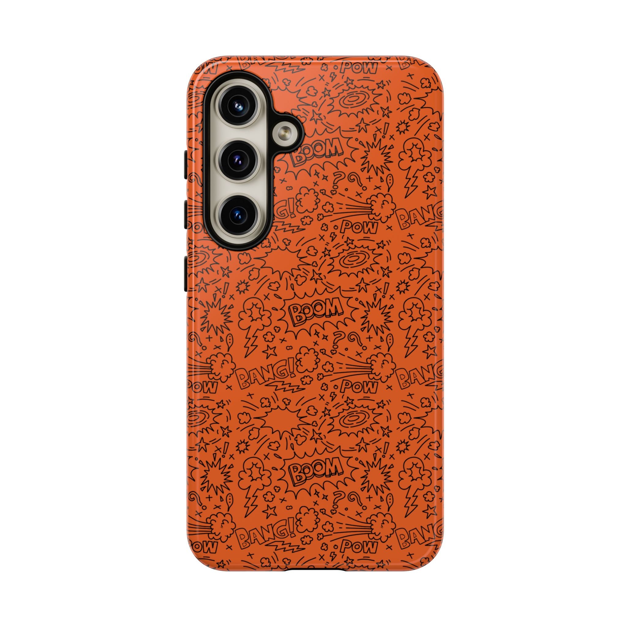 Wow Orange Tough Case for iPhone, Galaxy, or Google Pixel