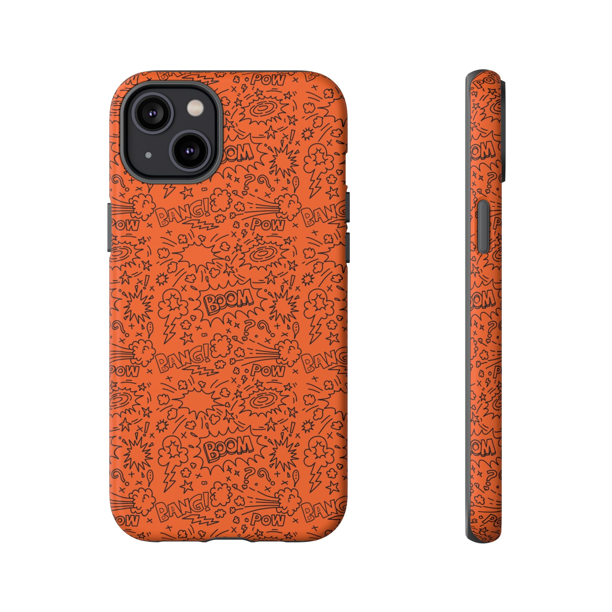 Wow Orange Tough Case for iPhone, Galaxy, or Google Pixel