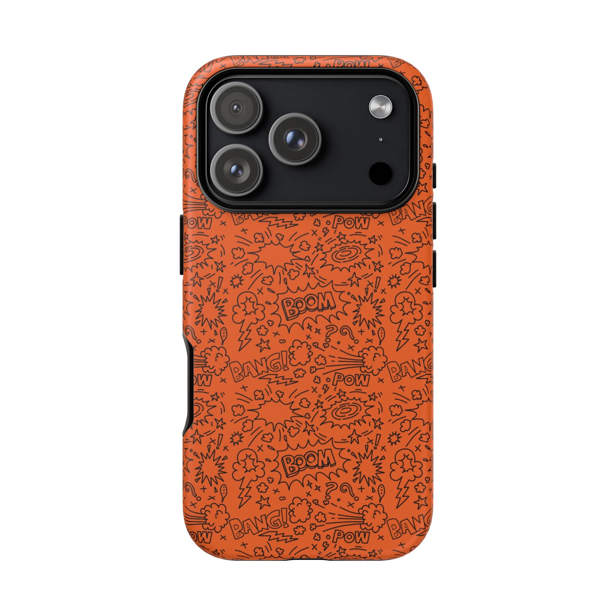 Wow Orange Tough Case for iPhone, Galaxy, or Google Pixel