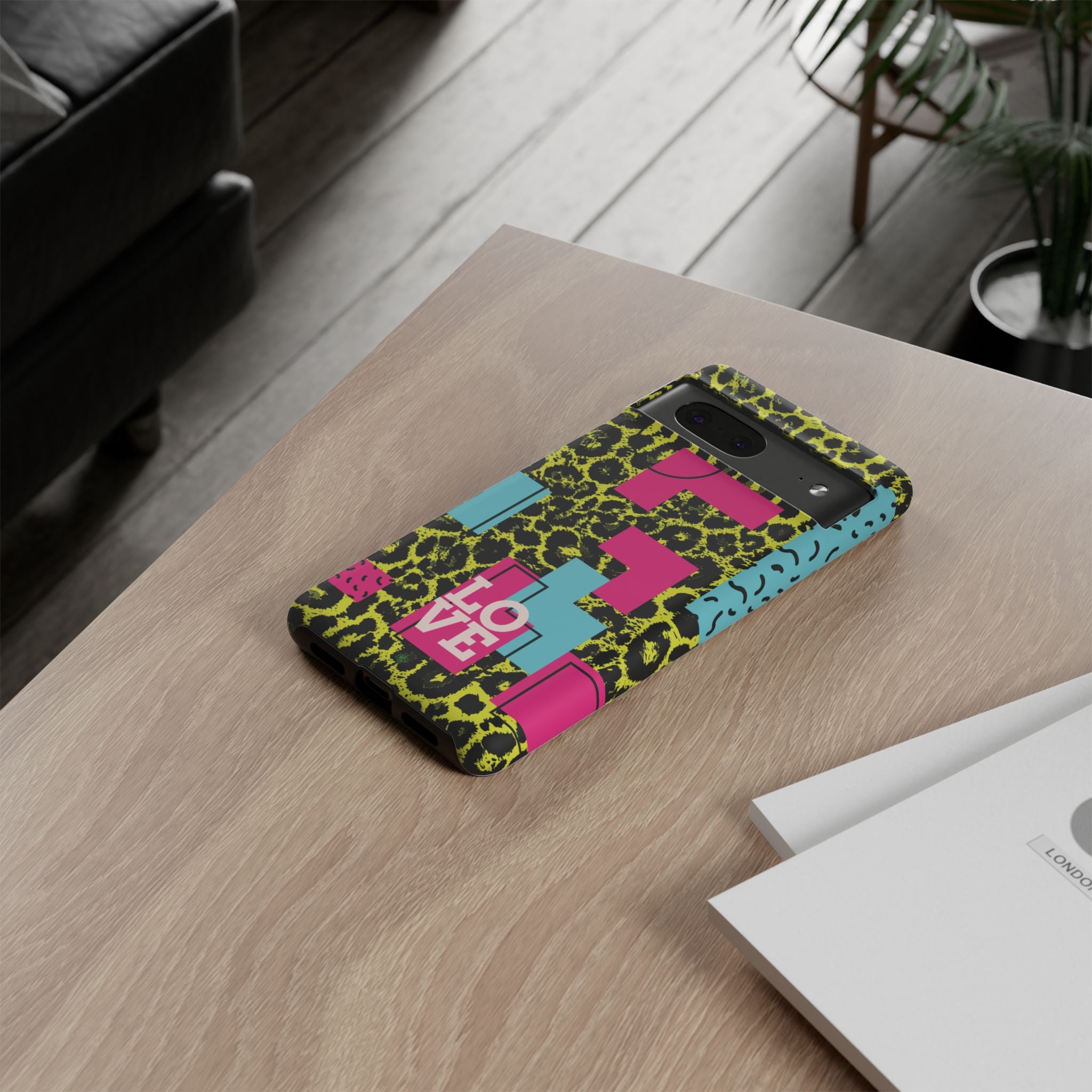 LOVE Neon Yellow RG Phone Case iPhone, Galaxy and Google Tough Cases