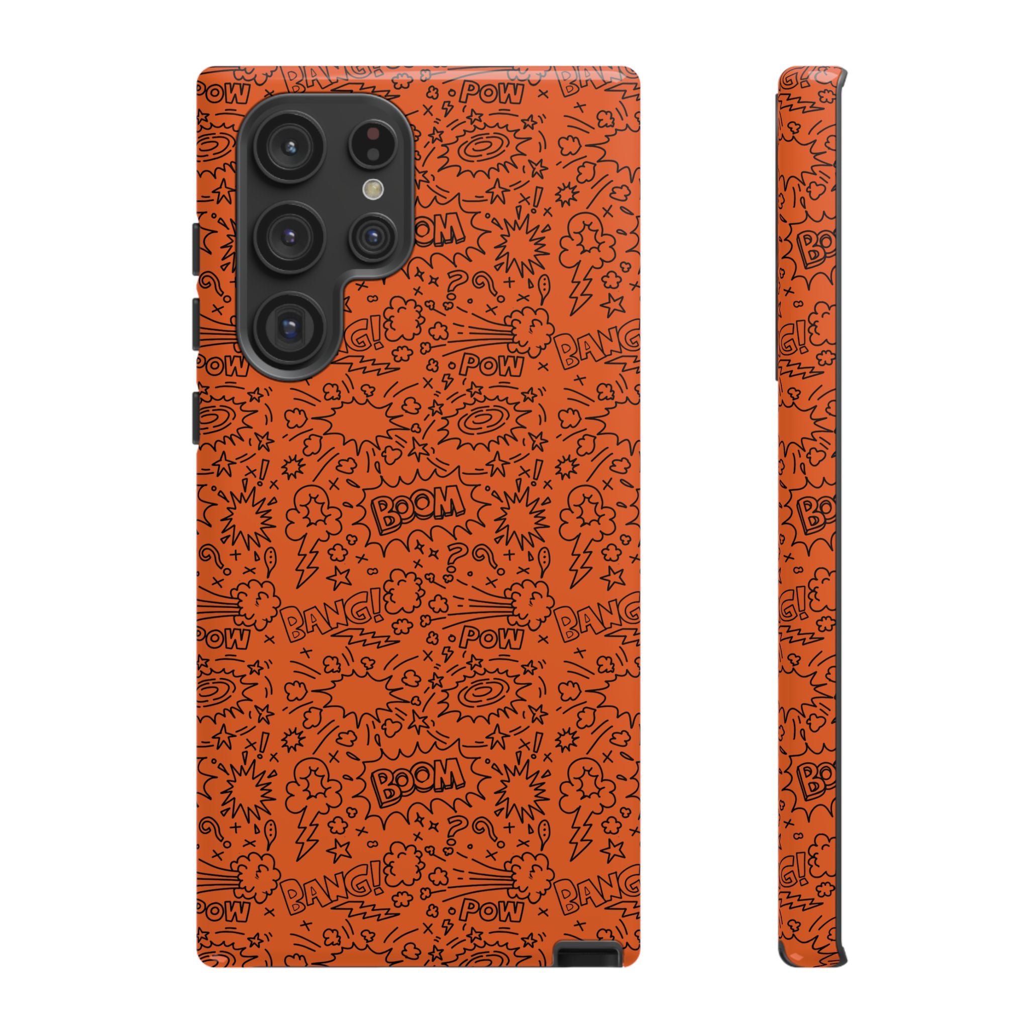 Wow Orange Tough Case for iPhone, Galaxy, or Google Pixel